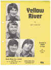 Yellow River (1969) song by Jeff Christie Jigsaw used original piano sheet music score for sale in Australian second hand music shop