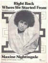 Right Back Where We Started From used sheet music