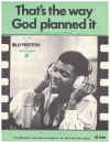 That's The Way God Planned It (1969) song by Billy Preston used original piano sheet music score for sale in Australian second hand music shop