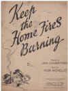 Keep The Home Fires Burning (Till The Boys Come Home) 1914 sheet music