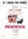 If I Ruled The World from 'Pickwick' (1963) used sheet music