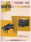 Duets For Piano and Organ Volume One arranged Harold De Cou (1964) 
used book for sale in Australian second hand music shop