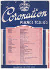 Coronation Piano Folio used piano music book for sale in Australian second hand music shop