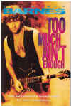 Jimmy Barnes Too Much Ain't Enough The Authorised Biography by Toby Creswell (1993) ISBN 009182818X used book for sale in Australian second hand book shop