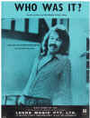 Who Was It? used sheet music