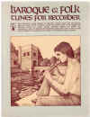 Baroque and Folk Tunes for Recorder