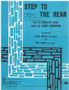 Step To The Rear from 'How Now, Dow Jones' (1967) used sheet music