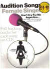Audition Songs For Female Singers piano songbook Book/CD (1997) AM92598 ISBN 0711946647 used song book for sale in Australian second hand music shop