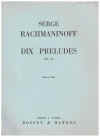 Rachmaninoff Dix Preludes Op.23 sheet music