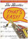 That's Easy! The Beatles For Alto Saxophone (1993) NO90560 ISBN 0711933936 
used book of easy alto saxophone sheet music scores for sale in Australian second hand music shop