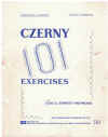 Czerny Op.261 101 Exercises Continental Fingering (Ernest Haywood) used piano method book for sale in Australian second hand music shop