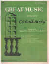 Great Music For All Organs Book 4 Tschaikowsky arranged by Virginia Carrington Thomas (c.1959) 
used organ book for sale in Australian second hand music shop