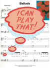 I Can Play That! Ballads songbook
