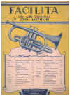 Facilita Air With Variations for B flat Cornet with Pianoforte Accompaniment by John Hartmann Score and Part (1932) 
used sheet music score for Cornet and Piano for sale in Australian second hand music shop