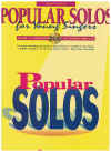 Popular Solos For Young Singers Book/CD piano songbook (2001) HL00740150 ISBN 0634030663/9780634030666 
used song book for sale in Australian second hand music shop