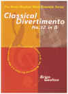 Classical Divertimento No.12 in B Flat by Brian Gaulton for Woodwind Ensemble Score and Parts: 2 Clarinets in B Flat 2 Bassoons and 2 Horns in F with Alternative Parts 
(1999) The Kevin Mayhew Wind Ensemble Series ISMN M-570045143 Kevin Mayhew Ltd order no.3611480 used original wind emsemble sheet music arrangement for sale in Australian second hand music shop
