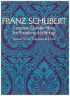 Franz Schubert Complete Chamber Music For Pianoforte and Strings in Full Score: Quintet ('Trout') Quartet and 3 Trios (Dover Publications 1973) ISBN 048621527X 
used book of Schubert string ensemble sheet music scores for sale in Australian second hand music shop