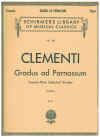 Clementi Gradus ad Parnassum Twenty-Nine Selected Studies to which are added Scales in Thirds in All Major and Minor Keys by Muzio Clementi (Tausig) 
Schirmer's Library of Musical Classics Vol.780 revised fingered & annotated by Carl Tausig with a preface by C F Weitzmann English translation by Dr Th Baker used original Clementi piano book for sale in Australian second hand music shop