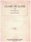 Debussy Clair de lune from 'Suite Bergamasque' sheet music