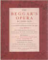 The Beggar's Opera written by John Gay with music arranged by Johann Christoph Pepusch Book in Slipcase (1961) photograph of the front cover of the book