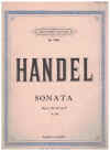 G F Handel Sonata in F Op.1 No.12  for Violin and Piano edited Dr H Riemann Score Only Augener's Edition No.7502 
used original Handel violin & piano sheet music score for sale in Australian second hand music shop