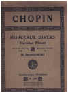 Chopin Morceaux Divers (Various Pieces)