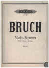 Max Bruch Violin Konzert in G minor Op.26 for Violin and Piano Score Only Edition Peters No.1494 
used original sheet music score for sale in Australian second hand music shop