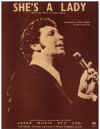 She's A Lady used sheet music