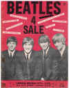 Beatles 4 Sale Souvenir Song Album piano songbook words & music by John Lennon & Paul McCartney (1965) from the Beatles LP 'Beatles 4 Sale' Parlophone 
PMC 1240(I'm a Loser I Don't Want To Spoil The Party I'll Follow The Sun Every Little Thing What You're Doing No Reply Eight Days a Week Baby's In Black) used original piano song book for sale in Australian second hand music shop