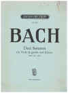 Bach Drei Sonaten fur Viola da gamba und Klavier