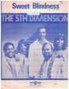 Sweet Blindness (1968) The 5th Dimension used sheet music