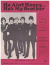He Ain't Heavy...He's My Brother (1969 The Hollies) original sheet music score by Bob Russell Bobby Scott recorded by The Hollies on Parlophone 
used original piano sheet music score for sale in Australian second hand music shop