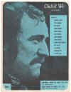 Didn't We (1966 Richard Harris) sheet music