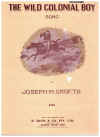 The Wild Colonial Boy used sheet music
