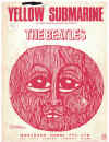 Yellow Submarine (1966 The Beatles) song by John Lennon & Paul McCartney recorded by The Beatles 
used original piano sheet music score for sale in Australian second hand music shop