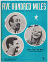 Five Hundred Miles (1962 Peter Paul & Mary) sheet music