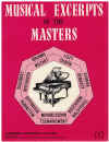 Musical Excerpts Of The Masters piano book