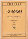 Henry Purcell 40 Songs For Voice And Piano High Voice Vol.2