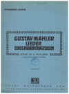 Gustav Mahler Lieder Eines Fahrenden Gesellen For High Voice & Piano