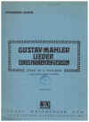 Gustav Mahler Lieder Eines Fahrenden Gesellen For High Voice and Piano