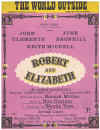 The World Outside from 'Robert and Elizabeth' used sheet music