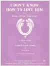 I Don't Know How To Love Him from 'Jesus Christ Superstar' (1970) sheet music