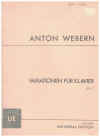 Webern Variationen fur Klavier Op. 27