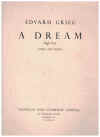 Edvard Grieg: A Dream sheet music