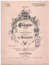 Massenet: Elegie (Elegy) in D minor sheet music