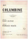 Columbine (1941) sheet music