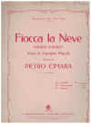 Fiocca la Neve (Pagina d'Album) (1910) sheet music