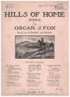 Hills Of Home (Low Voice) (1926) sheet music