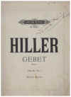 Ferdinand Hiller: Gebet for eine altstimme (Prayer) Op.46 No.1 sheet music