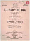 I Heard You Go By (in E flat) (1922) sheet music